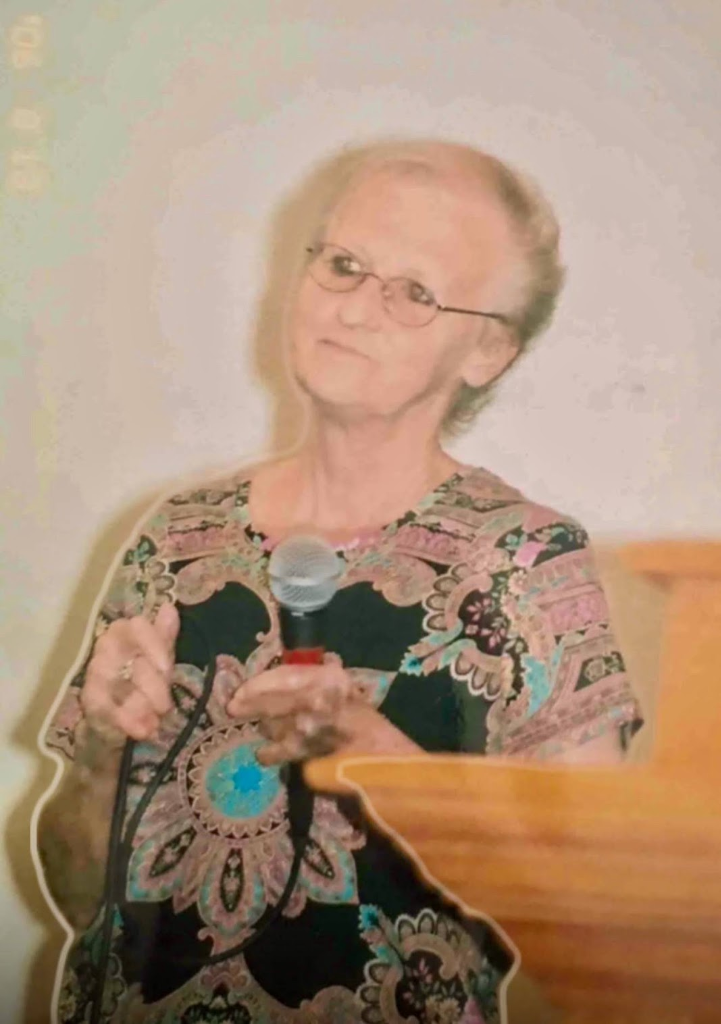 Nanny singing at church