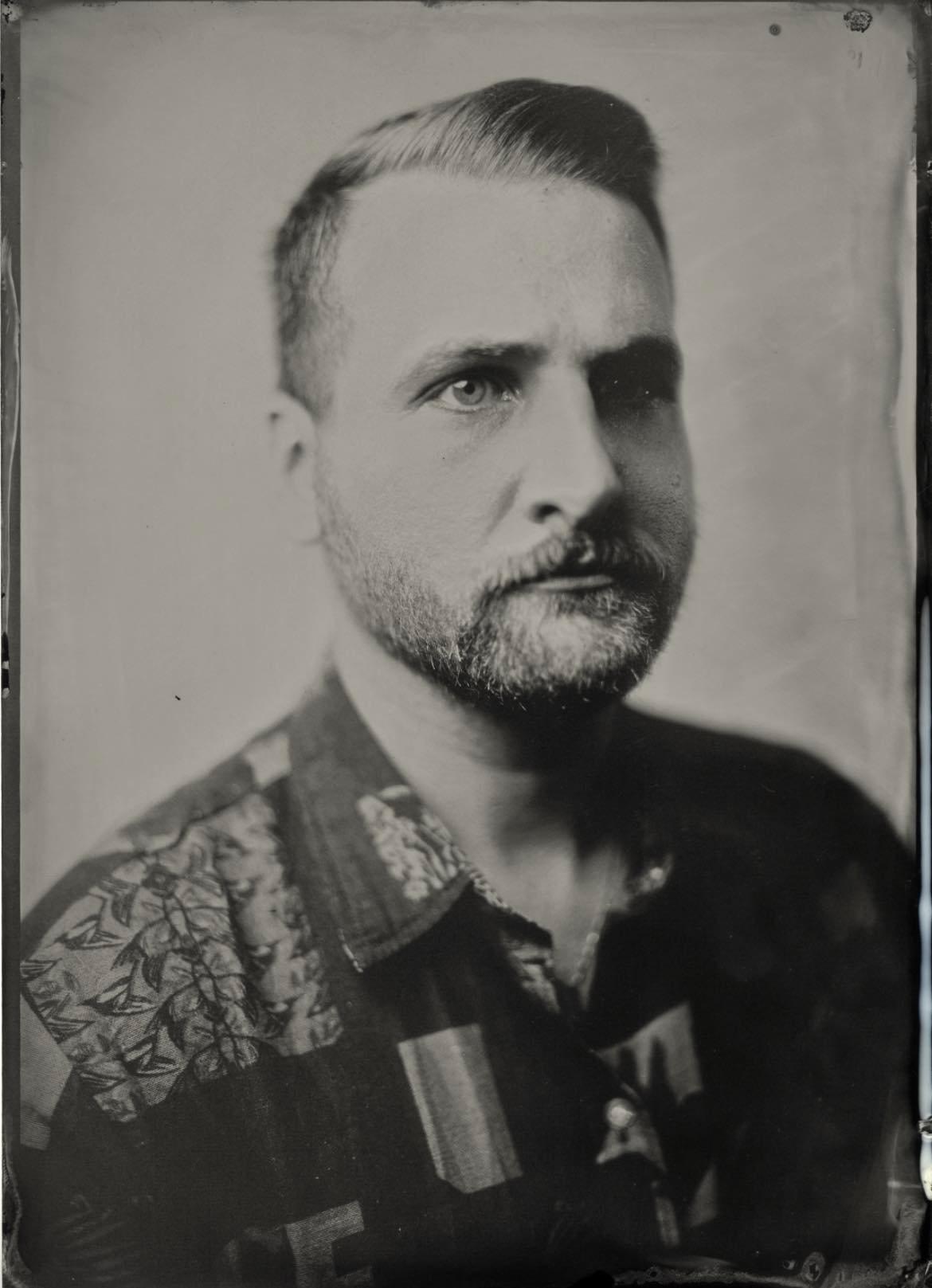 Black-and-white portrait of Randy Bryan Moore